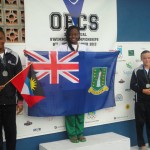 Elinah Phillip, 11-12 age group Gold medalist in 50m & 100m Butterfly at 2013 OECS Swim Championships held in November in St. Lucia.