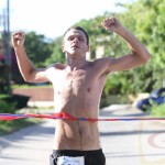 St. John's Timothy "TJ" HIndes, won Saturday's challenging 3rd Virgin Gorda Half Marathon dubbed "The Beauty & the Beast"  in 1 hr 23 minutes and 34 seconds. PHOTO :Dean "The Sportsman" Greenaway