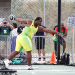Eldred Henry competing in the Discus Throw at the VIII NACAC U23 Championships in Kamloops, Canada. PHOTO CREDIT: Dean "The Sportsman" Greenaway