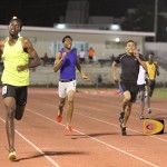 Kyron McMaster, left, caps off his Premier Dental National Jr. Championships double with a 400m victory. Photo: Dean "The Sportsman" Greenaway