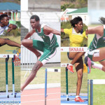 St. Kitts-Nevis and BVI 100m and 400m Hurdlers will face off in a pre-Carifta Games matchup on Friday evening. Photo: Bjorn Bassue and Dean "The Sportsman" Greenaway 