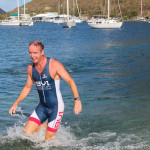 Antony Spencer, 2015 national champion, recovered well after swimming into a moored dinghy. Photo: Broadsword Communications