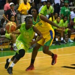 Darier Malone of the BVI beats her marker to advance to the basket during quarter finals of the CBC Championship. Photo: Charlie E. Jackson/VINO