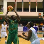 BVI takes first game against St Vincent and the Grenadines 89-64 at the Men's Caribbean Basketball Confederation (CBC) Championships. Photo: Charlie E. Jackson / VINO