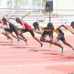  11-12 Boys from Top Notch, Sprint Tech and Hounds And Foxes Track Clubs compete in the 60m dash. Photo: Dean “The Sportsman” Greenaway