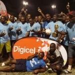 Combined Stars of Tortola take the 2015 Old Madrid Masters Football Tournament championship title. Photo: Provided