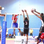 The Virgin Islands senior volleyballers improved in their games in the Eastern Caribbean Volleyball Association (EVCA), first round of World Cup Qualifiers, staged in Marigot, St Marten but were unable to progress to the second round. Photo: Provided