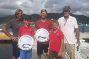 Team BVI finish third at Caribbean Dinghy Championships with two class wins. Photo: Provided