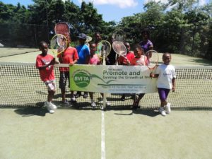 Youth tennis development in the BVI Photo: BVITA