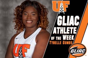 Tynelle Gumbs named Findlay University athlete of the week. Photo: Provided