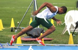 St Augustine University senior Khari Herbert Jr won the 400 metre dash in 47.49 seconds at the CIAA Conference Championships held in Lynchburg, Virginia. Photo: MileSplit BVI/File
