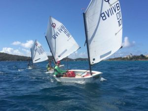 The BVI was represented by five sailors at the 2017 VIODA regatta in St Thomas. Photo: RBVIYC