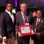 Mr. Rey O’Neal, OBE receives “IAAF Plaque of Merit” at 51st IAAF Congress
