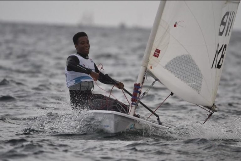 BVI Sailor Thad Lettsome places 4th in U21 Laser Open at the 2021 West