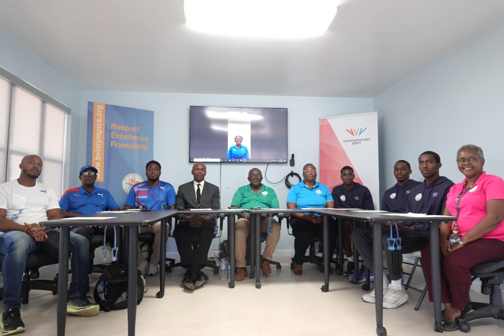 The BVI Olympic Committee (BVIOC) introduced Adaejah Hodge as one of seven selected ASU2025 Ambassadors and announced the full delegation that will represent the Territory at the 2nd Junior Pan American Games, taking place August 9–23, 2025 in Asunción, Paraguay during a press briefing held at its offices on Monday, July 28.